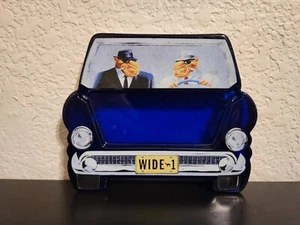 VINTAGE JOE THE CAMEL WIDE-1 CAR DOUBLE-SIDED COBALT BLUE GLASS ASHTRAY - Picture 1 of 4