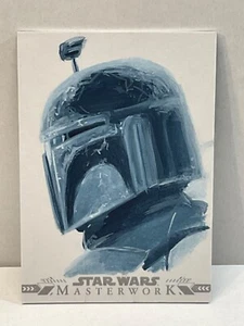 2022 TOPPS STAR WARS MASTERWORK BOBA FETT SKETCH BY PATRICIO CARRASCO - Picture 1 of 2