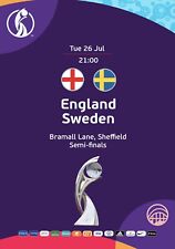 Programme England v Sweden Women’s Euro 2022 Semi finals. Fan edition 