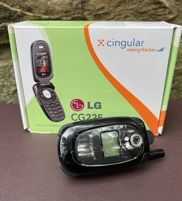 Teléfono celular LG CG225 vintage sin probar (cingular) con caja sin cargador Foto 1 de 3
