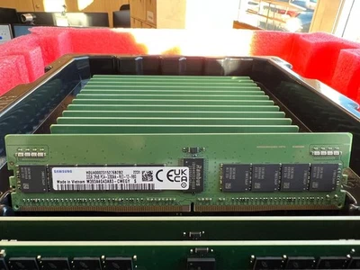 Samsung 32GB 2Rx8 DDR4-3200 PC4-3200AA ECC RDIMM Memory M393A4G43AB3-CWEGY - Image 1 of 2