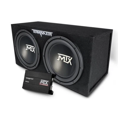MTX 12" 1200W Dual Loaded Car Subwoofer Audio, Sub Box, Amplifier and Amp Kit Foto 1 de 4