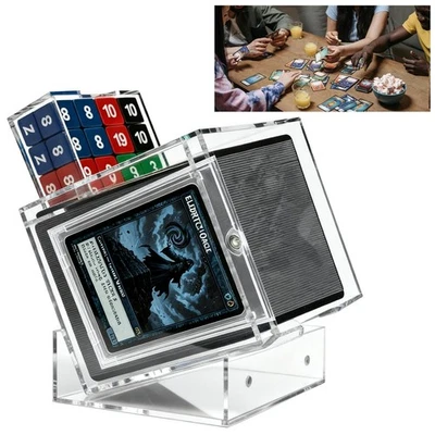 卡牌盒兼容万智牌 Commander 丙烯酸指挥官甲板盒带 C... — 第 1/4 张图片