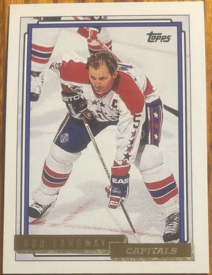 1992-93 Topps Gold Rod Langway #46 Washington Capitals - Image 1 of 2