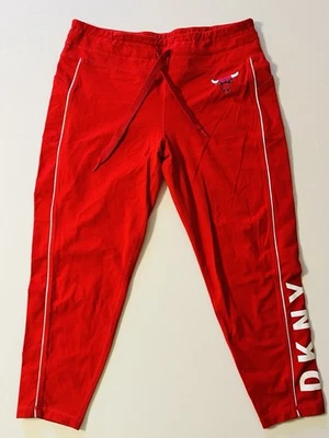Pantalones deportivos Chicago Bulls DKNY para mujer de compresión atléticos rojos spandex 2XL Foto 1 de 4