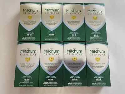 8x Mitchum Men Clinical Unscented AntiPerspirant Deodorant Soft Solid 1.6oz - Image 1 of 3