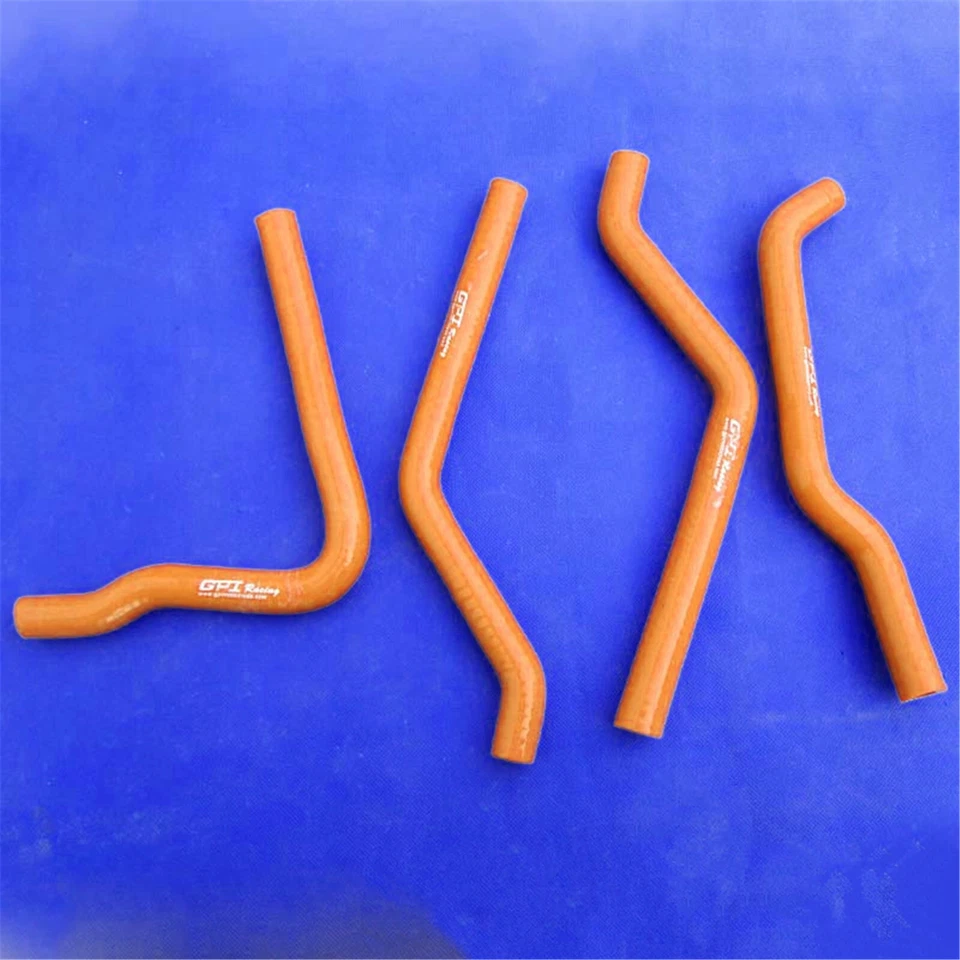 Silicone radiator hose for Kawasaki KX125 KX 125 1990-1993 90 91 92 93 ORANGE Foto 1 de 1