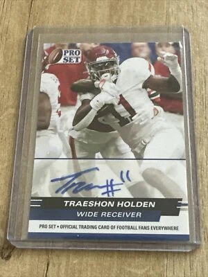 Traeshon Holden Pro Set 2022 Auto OREGON Alabama Roll Tide PSA-TH1 🏈💥🏈 - Image 1 of 2