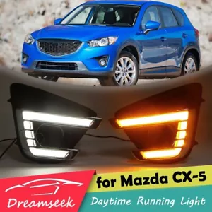 Luz de conducción diurna LED TFL para Mazda CX-5 2012 2013 2014 2015 2016 luz intermitente - Imagen 1 de 7