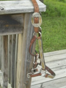 WESTERN SHOW HALTER with SILVER & GOLD - Picture 1 of 7