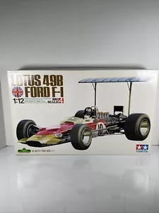 Tamiya Lotus 49B Ford F-1 1/12 Big Scale Model Car Kit Racing Hobby Driver Vtg - Picture 1 of 11