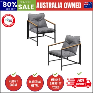 Outdoor Chairs Furniture Setting Garden Patio Armchair Lounge Sofa - Picture 1 of 9