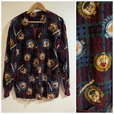 Tapiz Estilo Vintage Años 90 Hecho a Mano Novedad Oso de Peluche Real Estampado Pana... Foto 1 de 4