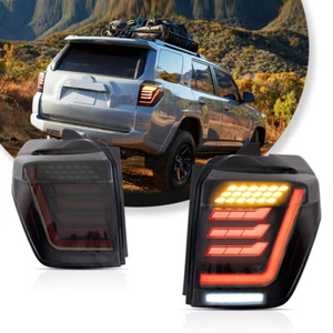 Fits Toyota 4Runner 2014-2023 LED Tail Lights DRL w/Animation Smoke Rear Lamps - Picture 1 of 17