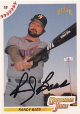 Randy Bass 1990 Elite Senior League 2xTriple Crown Japan SIGNED  バース AUTOGRAPHED
