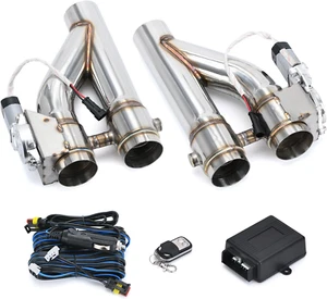 Universal 2.5 Inch Stainless Steel Exhaust Pipe 2PCS Kit - Picture 1 of 6