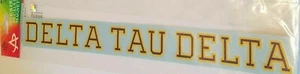 ONE DELTA TAU DELTA Sticker for OUTSIDE GLASS 15" - Picture 1 of 1