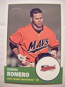 STEFEN ROMERO 2012 Topps Heritage Minors baseball card #86 MARINERS OREGON STATE - Picture 1 of 1