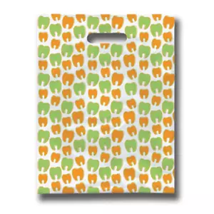 Dental Mini Molar Scatter Patient Bags 8" x 10" Packof 100 Giveaway Plastic Bag - Picture 1 of 2