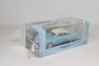 A64 1:43 NEO 46945 MERCURY CUSTOM BERLINA 2 PORTE AZZURRO BIANCO COME NUOVA - Immagine 1 di 4