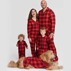 Tenues assorties de Noël famille plaid pyjama enfants ensembles vêtements de Noël PJS