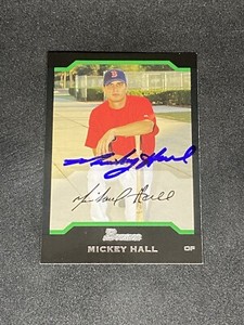 Mickey Hall 2004 Bowman #156 Boston Red Sox Auto Autographed Signed Rookie Card