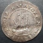 Netherlands East Indies Batavorum 1/8 Gulden Ship 1802 Silver VF