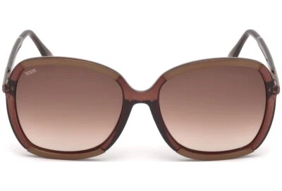 Tod's TO0183 45F Crystal Brown Womens Plastic Sunglasses Frame 58-17-135 TO 0183 - Image 1 of 3