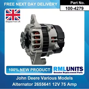 Alternator For John Deere 3720 Compact Tractor 1496ccm Diesel Yanmar 3TNV84T, - Picture 1 of 5