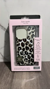 Kate Spade iPhone 14 Pro 6.1" MagSafe Hardshell Case Leopard - Picture 1 of 1
