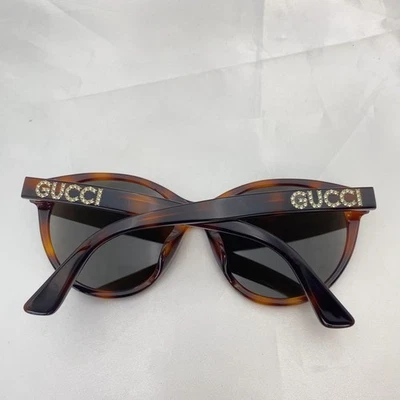 Gafas de sol Gucci GG0419SA estrás logotipo zorro La Habana tortuga mujeres Italia auténticas Foto 1 de 4