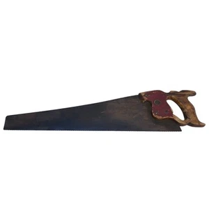 Antigua sierra de mano Disston EE. UU. 20" hoja 23" largo - Imagen 1 de 6