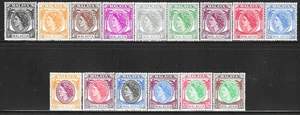 Malacca Malaya 1954 Scts #29/#44 Near Complete Set (15/16 Issues) Mint/VLH QEII - Picture 1 of 2