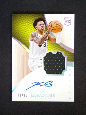 2023-24 Panini Immaculate Keyonte George RC Rookie Jersey Patch Auto RJA /15 - Image 1 of 4