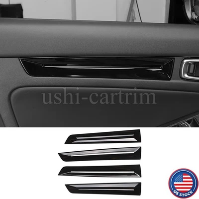 Gloss Black Interior Door Panel Trim Strip Cover For Honda Civic 2022-2025 2024 - Imagem 1 de 4