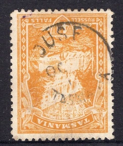 Tasmania OUSE pmk on 4d pictorial rated C (2) by Hardinge - Bild 1 von 1