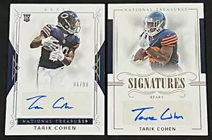 (2) LOTTO AUTO 2017 NATIONAL TREASURES TARIK COHEN ROOKIE #d/99 & #d/25 SP! - Foto 1 di 2