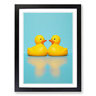 Rubber Ducks Minimalism Wall Art Print Framed Canvas Picture Poster Decor