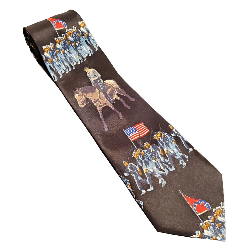 Corbata Negra Guerra Civil 57x4" Marca: E. Graziano Foto 1 de 4