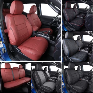 EKR Custom Fit Toyota Tacoma Seat Covers 2012-2025 Front/ Rear/ Full Set Leather - Picture 1 of 59
