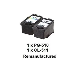 REM PG-510(PG510)+CL-511(CL511) ink cartridges for Canon MP250,MP282,MP492,MX320 - Picture 1 of 1