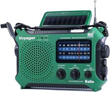Kaito KA500 AM FM Shortwave Dynamo Solar Crank Emergency Weather Radio Green