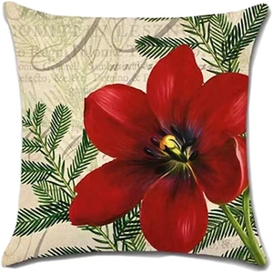 Decorative Outdoor Pillow Cover Heavy Duty Water Resistant Canvas Zip 18x18 - Picture 1 of 3