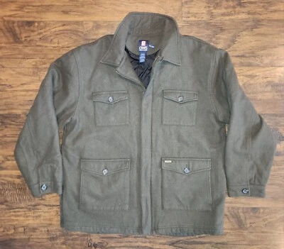 Chaps Ralph Lauren Jacket Mens 2XL Tall Green Coat Wool Blend Insulated - Image 1 of 4