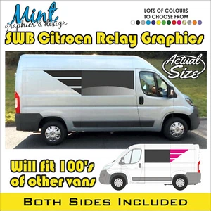 L1 CITROEN RELAY MOTORHOME CAMPER VAN STRIPES GRAPHICS DECALS ANY COLOUR 046 - Picture 1 of 4