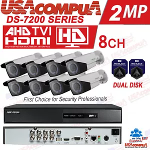Hikvision 8CH Security System KIT 8 Bullet Varifocal 1080P 4TB Hard Disk CCTV - Picture 1 of 4