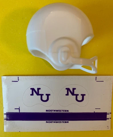 1970 Northwestern Wildcats mini NCAA Vintage gumball football helmet decal set Cover