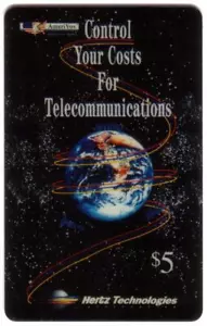 $5. Scheda telefonica Hertz Technologies (Controlla i costi...) (22 agosto 1994) TEST - Foto 1 di 2