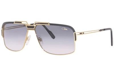 Gafas de sol Cazal 9103 001 negras/doradas/grises degradadas forma rectangular 61 mm Foto 1 de 4