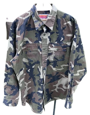 Camisa Chaqueta Camuflaje Manga Larga L Caza Winchester Para Hombre Bordada Pato Foto 1 de 4